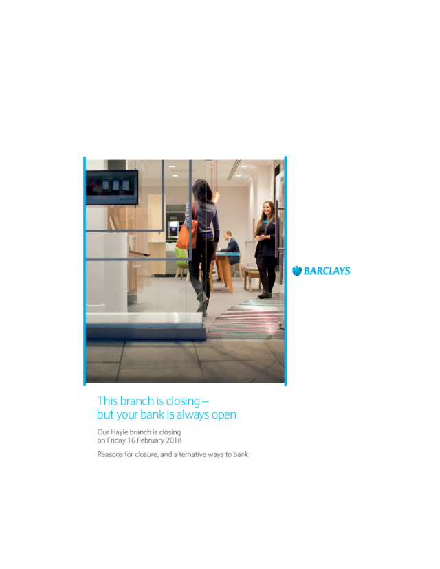 Cover | Hayle Reason For Closure booklet